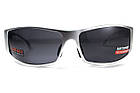 Окуляри захисні Global Vision BAD-ASS-1 Silver (gray) чорні в металевій оправі, фото 10