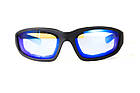 Окуляри фотохромні (захисні) Global Vision KickBack Photochromic (G-Tech™ blue) Anti Fog, фотохромні дзеркальні сині, фото 6