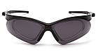 Окуляри Pyramex PMXtreme RX (gray) Anti-Fog, сірі з діоптрійною вставкою, фото 3