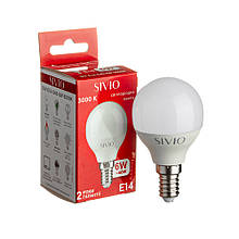 Led-лампа Sivio 6 Вт G45 тепла біла E14 3000K