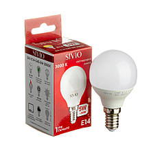 Led-лампа Sivio 5 Вт G45 тепла біла E14 3000K