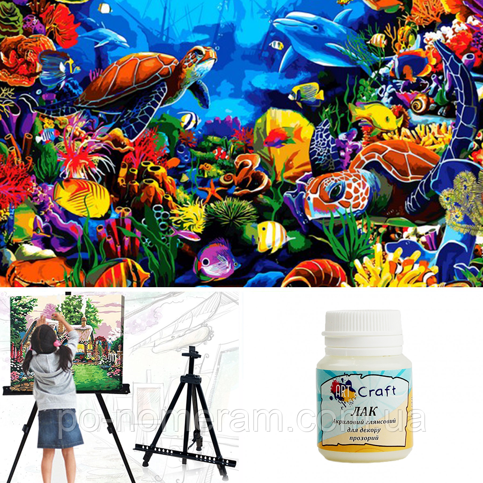 Картини за номерами в Бровари: замовити набір із розмальовки, мольберта та лаку, фото 1