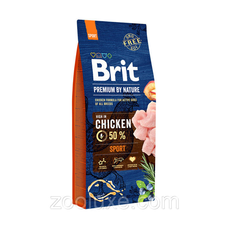 Brit Premium Sport 15 кг / Бріт Преміум Спорт Курка 15 кг - корм для собак