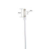 USB кабель Smart Watch L8 L9 L5 L11 iwo26 (2 pin/4 mm) 1A 60см чорний, фото 3