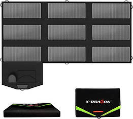 Сонячна панель X-Dragon 70W 18V XD-SP-001, заряджає ноутбук, автомобільного акумулятора