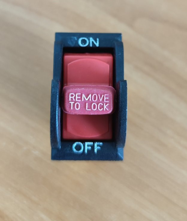 Кнопка пускач із блокуванням GAOYOU CB-8 E194417 15/7.5А 125/250 VAC, фото 1