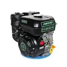 Двигун бензиновий Grunwelt gw230-t/20 євро 5 (шліци, вал 20 мм, 7.5 к. с.)