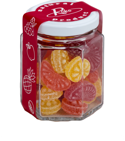 Льодяники Фрутка Fruitca-mix банку 120 г Roks, фото 1