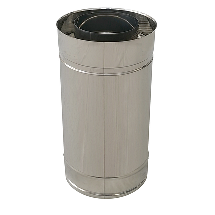 Труба-сендвіч ø160 мм 0,5 мм 50 см Нерж/Нерж Версія-Люкс (10916), фото 1