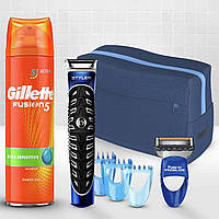 Подарочный набор Gillette Styler: бритва + гель для бритья Fusion5 Ultra Sensitive, 200 мл 02224