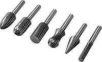 Фрези з Металу та Алюмінію Набір 6 шт HSS 4241 YATO (YT-61711)