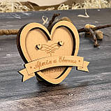 Підставка для кілець серце 100х100мм, фото 4