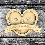 Підставка для кілець серце 100х100мм, фото 5