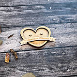 Підставка для кілець серце 100х100мм, фото 10