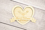 Підставка для кілець серце 100х100мм, фото 8