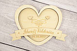 Підставка для кілець серце 100х100мм, фото 9