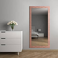 Настенное зеркало 176х86 Розовое золото Black Mirror для студии салона красоты