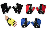 Перчатки для фитнеса, велосипеда, тяжелой атлетики, Tiercel, размеры M, L, XL, разн. цвета L, чёрный с жёлтым
