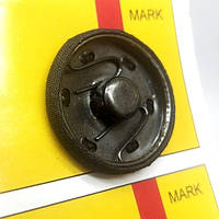 D=27 мм кнопки металлические обтянутые тканью декоративные для одежды пришивные
