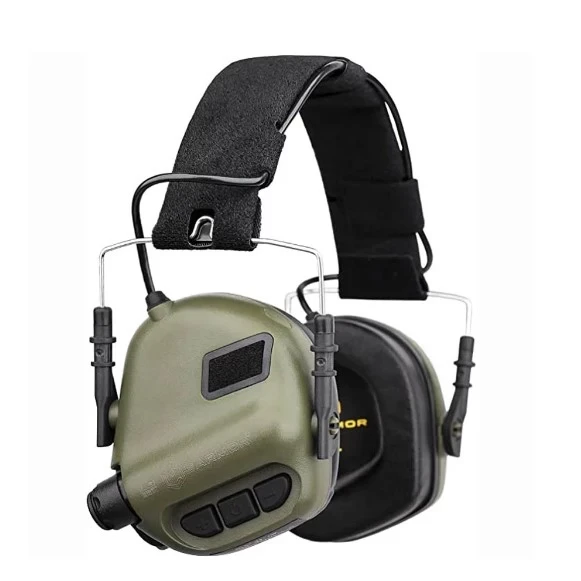 Активні навушники Earmor M31 mod3 для стрільби, тактичні, захисні - Зелені