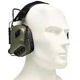 Активні навушники Earmor M31 mod3 для стрільби, тактичні, захисні - Зелені, фото 4