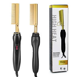 Гребінець праска для випрямлення волосся High Heat Brush 40W / Випрямляч для волосся