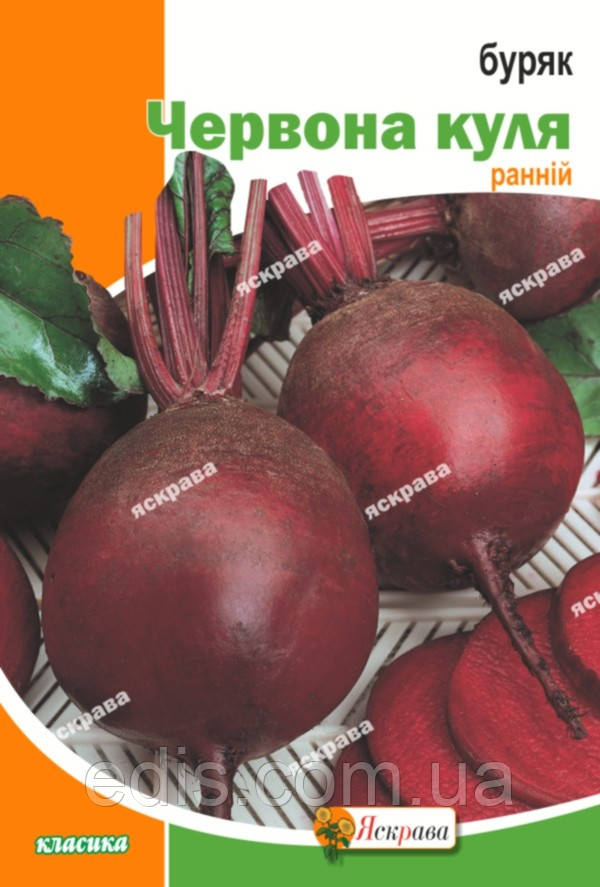 Буряк столовий Червона Куля 20 г, Яскрава