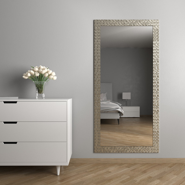 Настінне дзеркало 176х86 Сріблястий нікель Black Mirror для дому та в магазин