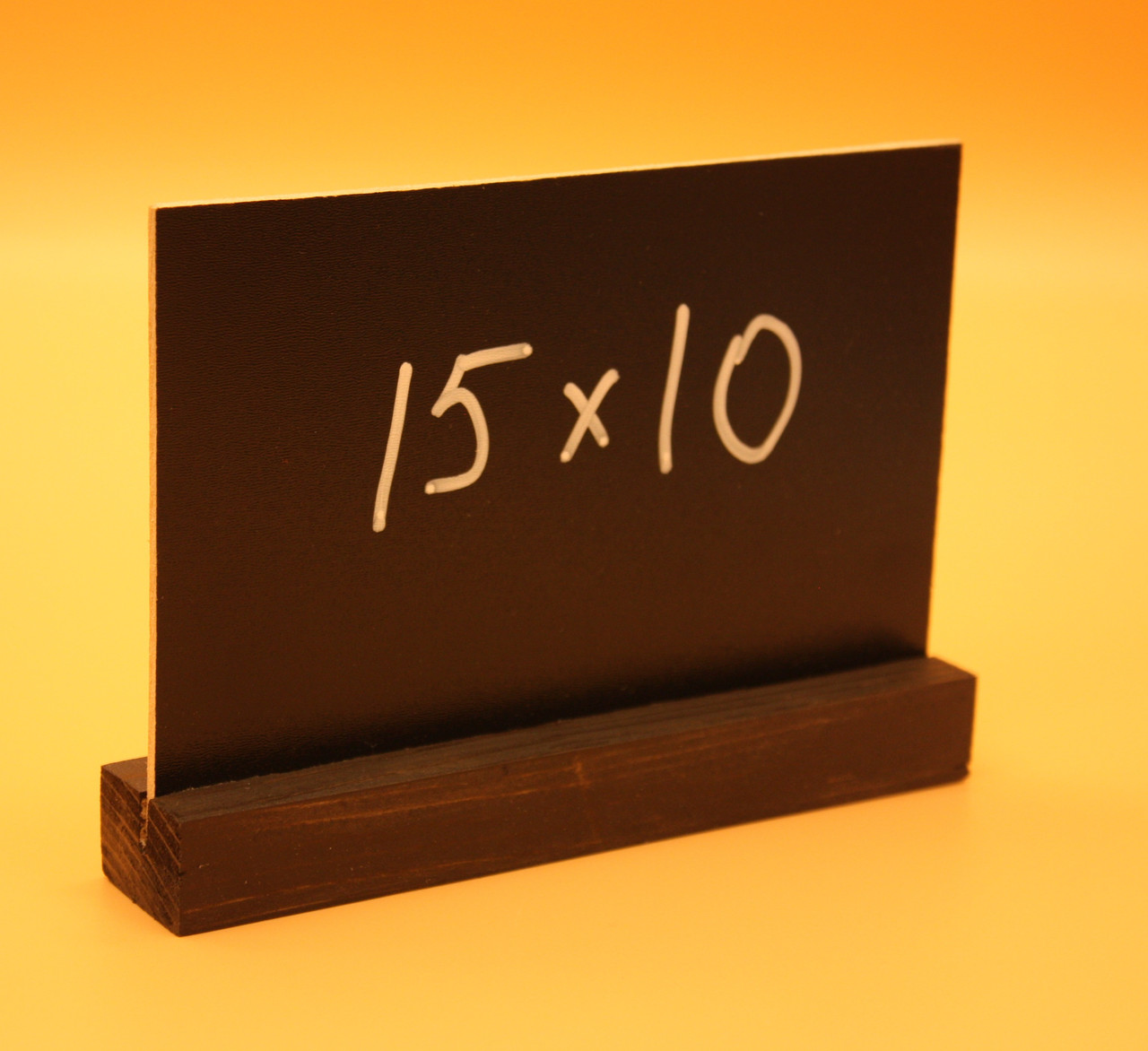 Ценник меловой на подставке 15х10 см. А6 для надписей мелом и маркером Черный - фото 1 - id-p1639871590