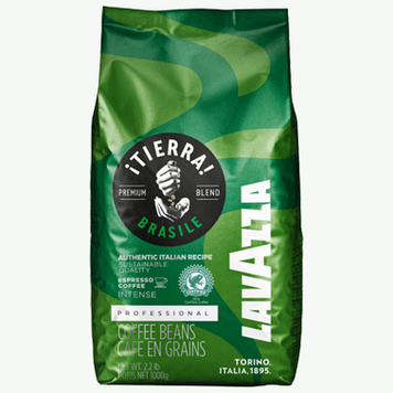 Кава Lavazza Tierra Brazil Intense 1кг зерно (зелена)