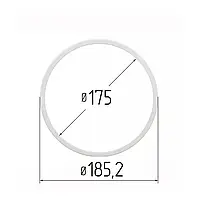 Протекторное термокольцо для натяжных потолков - диаметр 175 мм (наружный 185,2мм)