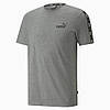 Футболка чоловіча puma Essenttials+ tape mens tee чорна  M(50), фото 3