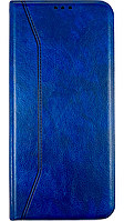 Кожаный чехол книжка New Elegant на Samsung Galaxy A53 (самсунг а53) синий
