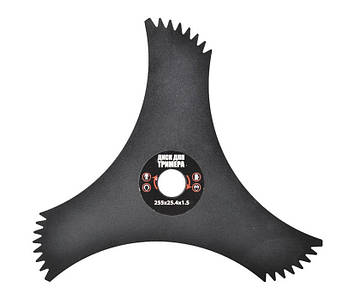 Диск для тримера MASTERTOOL 10" 3Тх25.4 мм із зубцями 19-1916