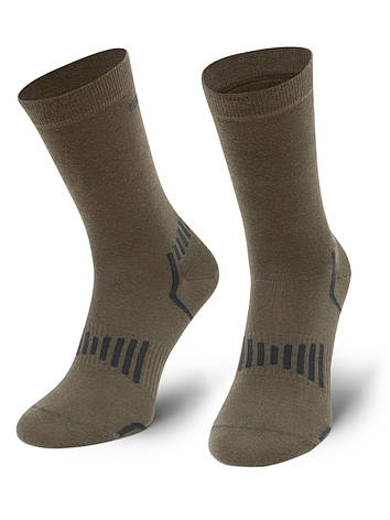 Шкарпетки трекінгові термоактивні SPAIO Trekking 02 хакі/чорний, фото 2