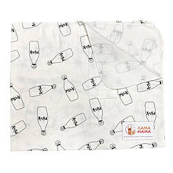 Пелюшка фланелева бавовняна Молоко 75*90 см Minikin