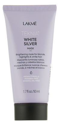 Тонувальна маска для нейтралізації жовтого відтінку Lakme Teknia White Silver Mask 50 мл