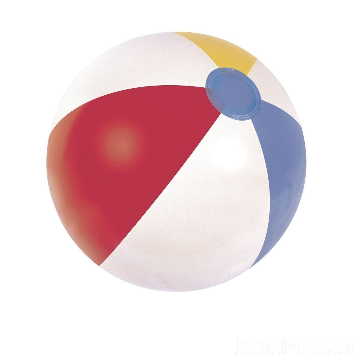 М'яч пляжний 61см, в кульку,різнокольор.,24х15,5см №59030(36)