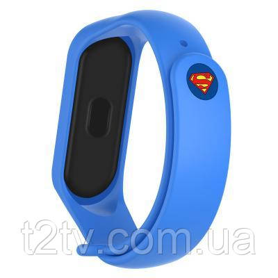 Ремінець до фітнес браслета Armorstandart Superhero Edition for Xiaomi Mi Band 4/3 Superman Blue (ARM55071), фото 1