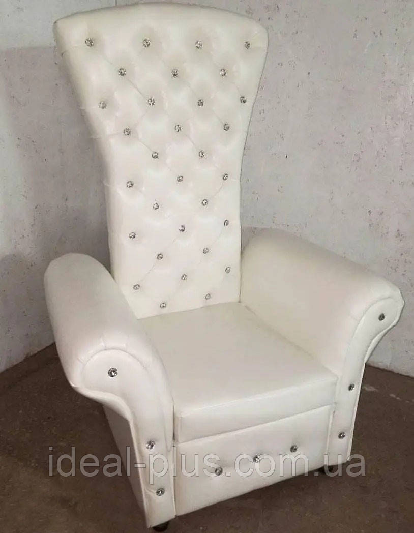 Педикюрный трон Марианна каминное кресло-трон в дом или салон красоты - фото 1 - id-p1639902283