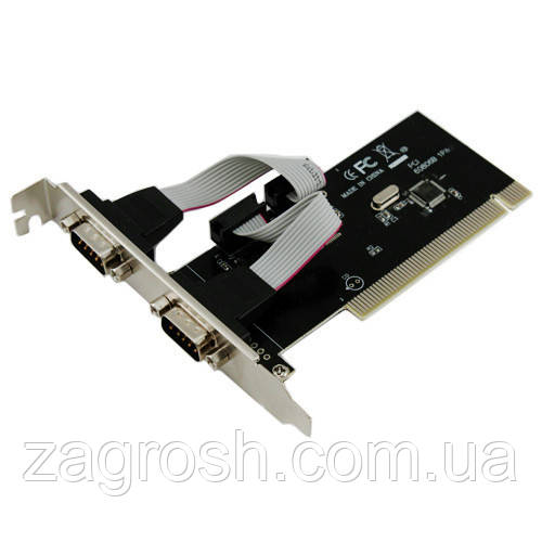 Контролер PCI перехід на 2 RS232 DB9 COM-порт