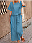 Жіночий брючний костюм, лляний, розміри 42/44, 46/48, різні кольори, фото 2