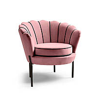 Крісло ANGELO рожевий/чорний (Halmar)