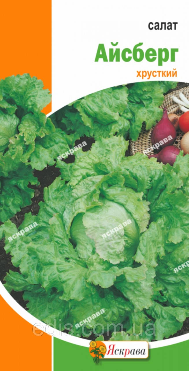 Салат Айсберг (хрусткий) 1 г, насіння Яскрава