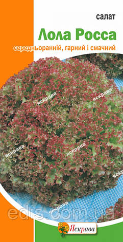 Салат Лола Росса 1 г, насіння Яскрава, фото 1