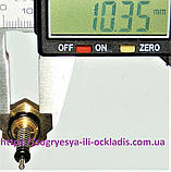 Шток водяної різі М10 гайка 16 мм діаметр штока 2 мм (б.ф.у, Китай) колонок 6-8 літрів, к.з. 0640, фото 2