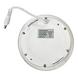 LED світильник врізний круглий 6W 6000К, фото 5