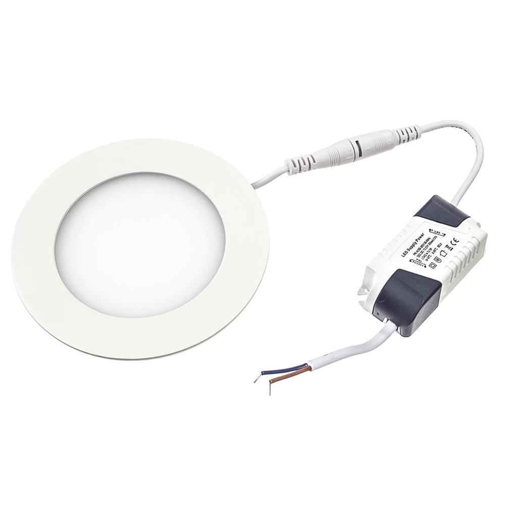 LED світильник врізний круглий 6W 6000К