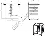 Подставка под пароконвектомат из нержавеющей стали для UNOX 0511 и XV393