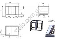 Подставка под пароконвектомат из нержавеющей стали для Ratioanl iCP10-1/1E и iCP6-1/1E